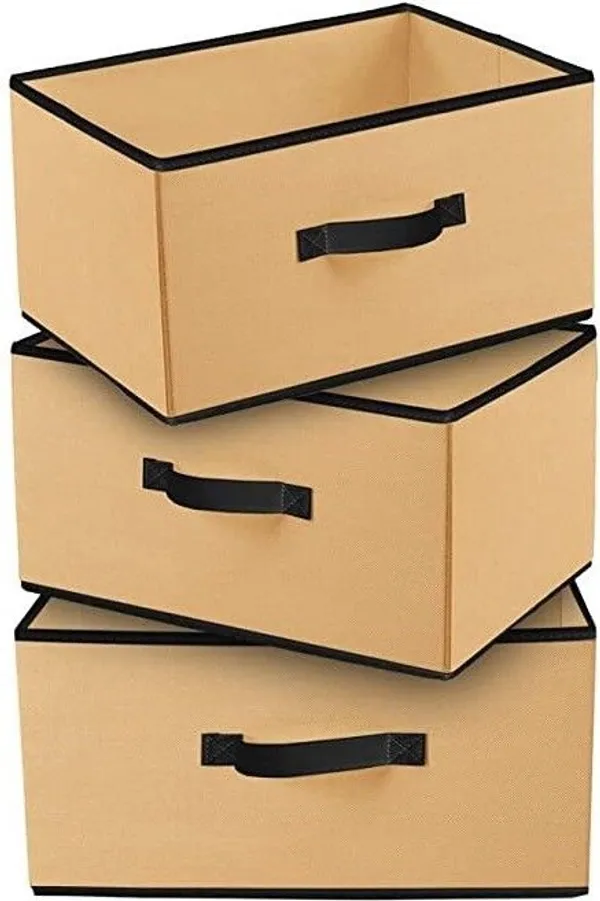 Beige_Non_Woven_Premium_Rectangular_Storage_Box_Garment_Cover_For_Home__(Pack_Of_3)