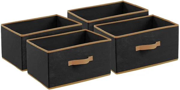 Black_Non_Woven_Cotton_Premium__Storage_Box_For_Home__(Pack_Of_4)