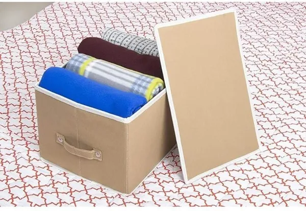 Beige_Non_Woven_Premium_Storage_Box_with_Lid_Garment_Cover_For_Home__(Pack_Of_3)