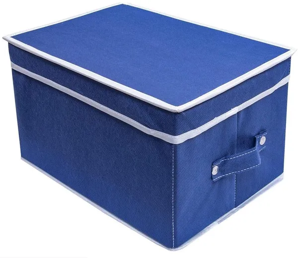 Blue_Non_Woven_Premium_Storage_Box_with_Lid_Garment_Cover_For_Home