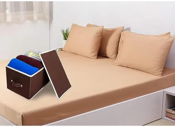 Brown_Non_Woven_Premium_Storage_Box_with_Lid_Garment_Cover_For_Home__(Pack_Of_3)