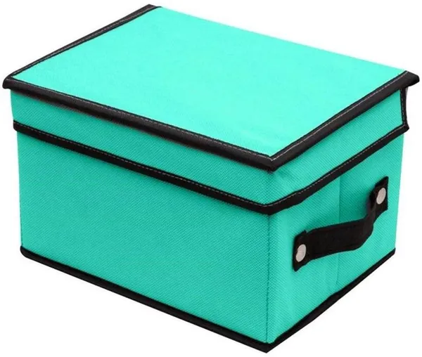 Green_Non_Woven_Premium_Storage_Box_with_Lid_Garment_Cover_For_Home