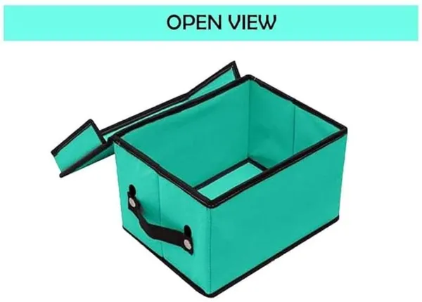 Green_Non_Woven_Premium_Storage_Box_with_Lid_Garment_Cover_For_Home__(Pack_Of_3)
