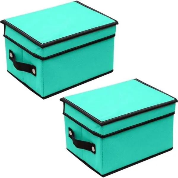 Green_Non_Woven_Cotton_Premium__Storage_Box_For_Home__(Pack_Of_2)