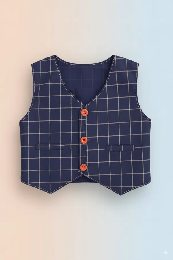 Blue_And_White_Cotton_Blend_Checkered_Shirt_For_Baby_Boys