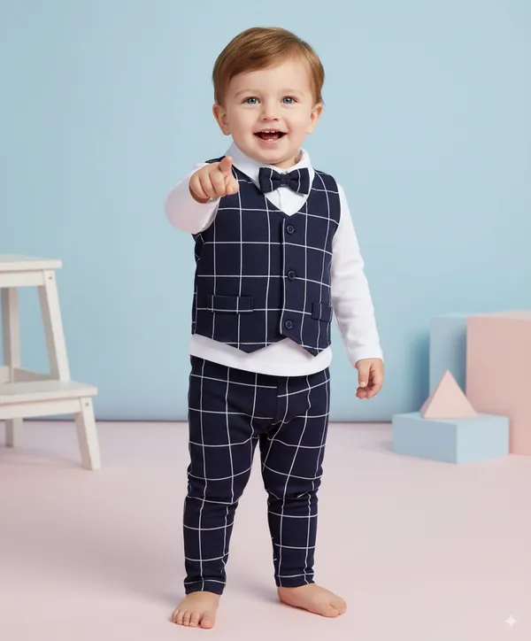 Blue_And_White_Cotton_Blend_Checkered_Shirt_For_Baby_Boys
