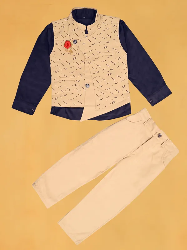 Gold_And_Blue_Cotton_Printed_Jacket_For_Baby_Boys