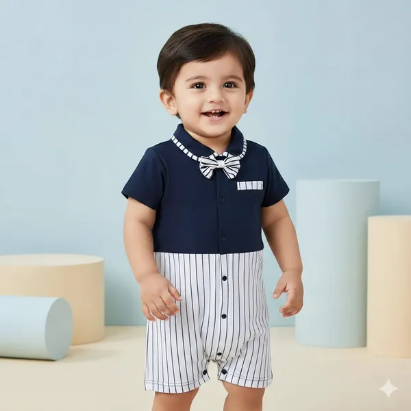White_And_Blue_Cotton_Suit_For_Kid