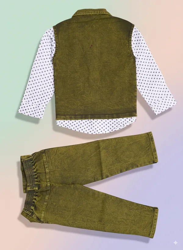 Green_Cotton_Blend_Printed_Shirt_For_Baby_Boys