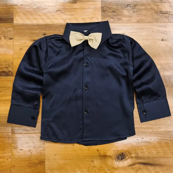 Gold_Cotton_Blend_Solid_Shirt_For_Baby_Boys