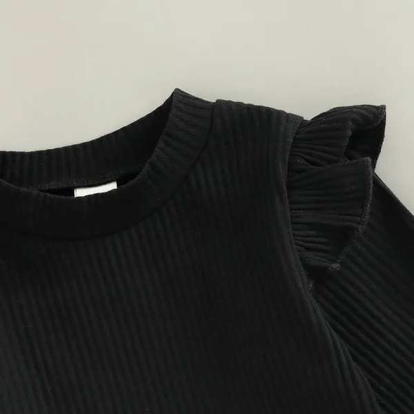 Black_Cotton_Blend_Solid_T-Shirt_For_Baby_Girls
