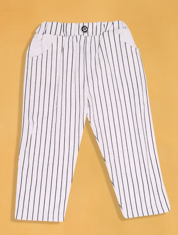White_And_Black_Cotton_Suit_For_Kid
