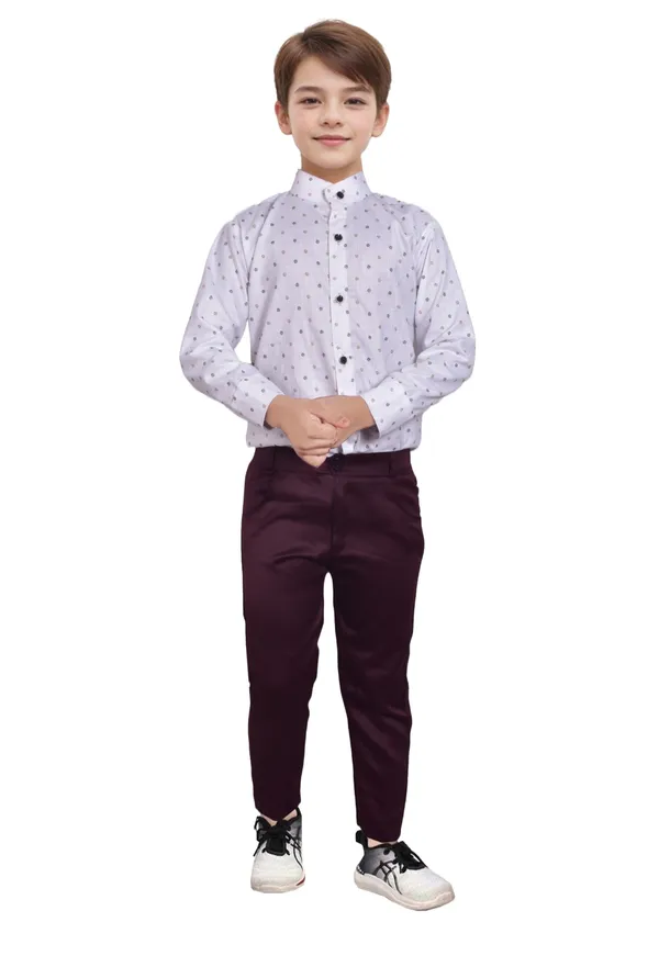Maroon_Cotton_Blend_Printed_Shirt_&_Waistcoat_And_Pant_Set_For_Baby_Boys