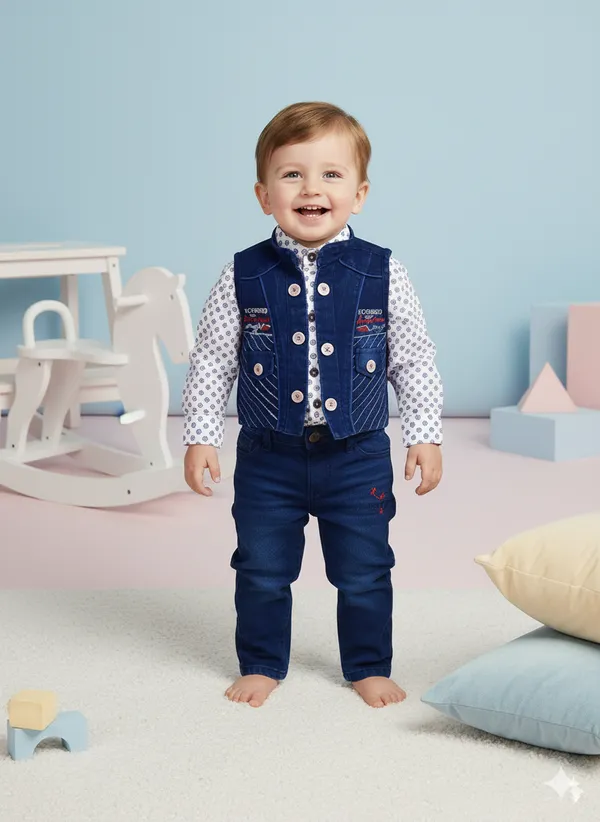 Blue_Cotton_Blend_Printed_Shirt_For_Baby_Boys