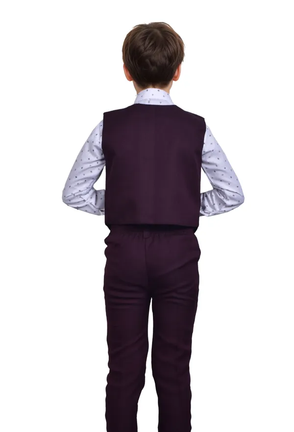 Maroon_Cotton_Blend_Solid_Shirt_For_Baby_Boys