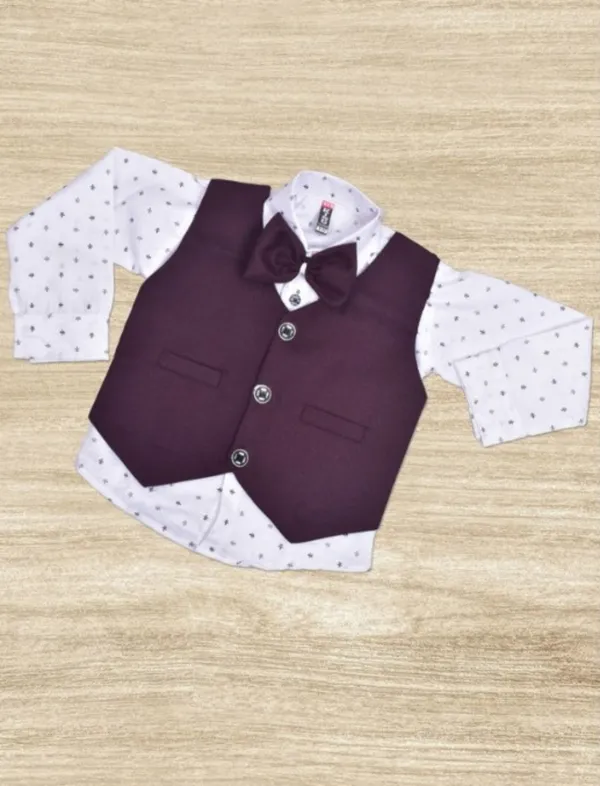 Maroon_Cotton_Blend_Solid_Shirt_For_Baby_Boys