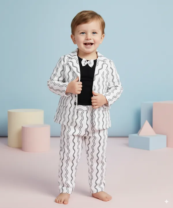 White_And_Black_Hosiery_Striped_Jacket_For_Baby_Boys