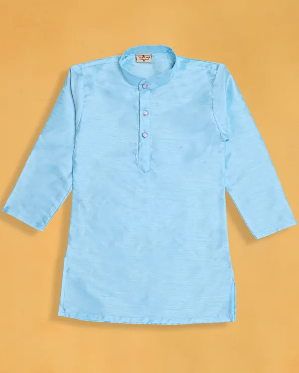 Blue_Art_Silk_Embroidered_Kurta_&_Waistcoat_Set_For_Baby_Boys