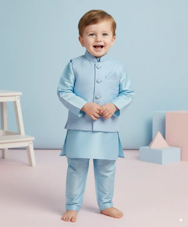 Blue_Art_Silk_Embroidered_Kurta_&_Waistcoat_Set_For_Baby_Boys