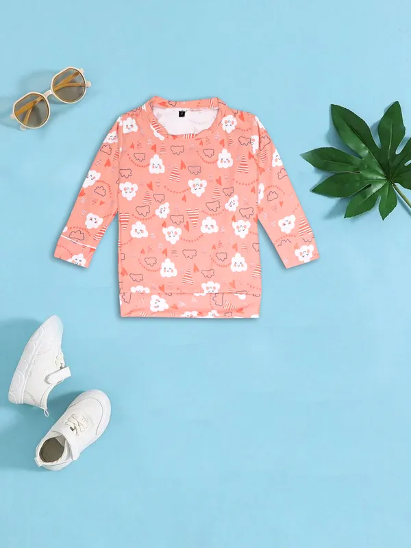 Peach_Cotton_Top_&_Pyjama_Set_For_Baby_Boys_&_Baby_Girls