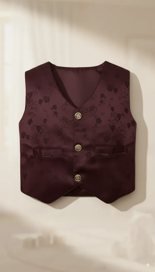 Maroon_Cotton_Blend_Solid_Shirt_For_Baby_Boys