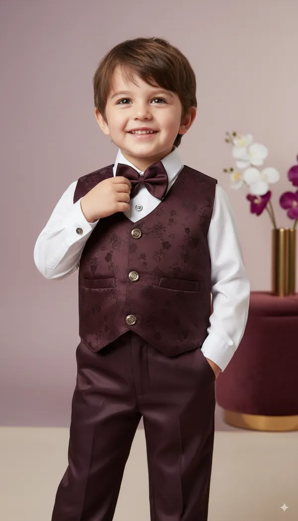 Maroon_Cotton_Blend_Solid_Shirt_For_Baby_Boys