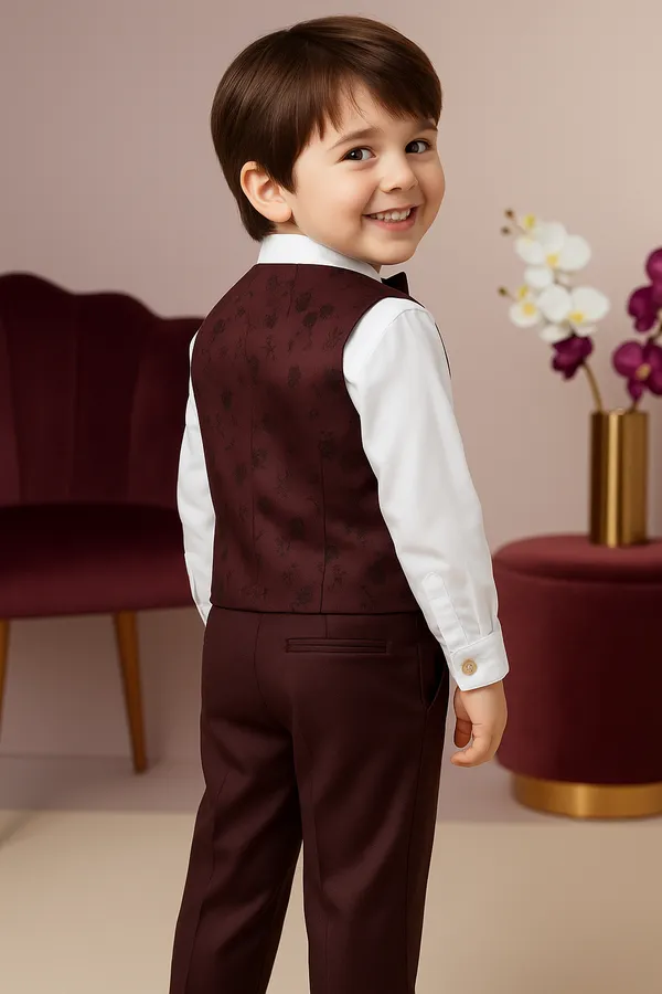 Maroon_Cotton_Blend_Solid_Shirt_For_Baby_Boys