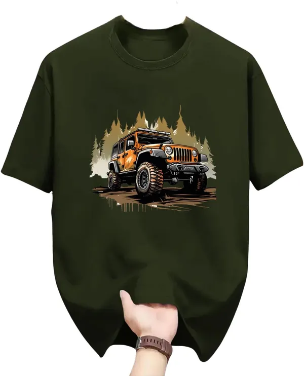 Dark_Green_Pure_Cotton_Printed_Round_Neck_Tshirt_For_Men