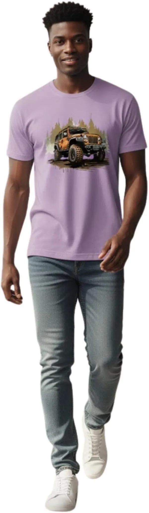 Purple_Pure_Cotton_Self_Design_Round_Neck_Tshirt_For_Men