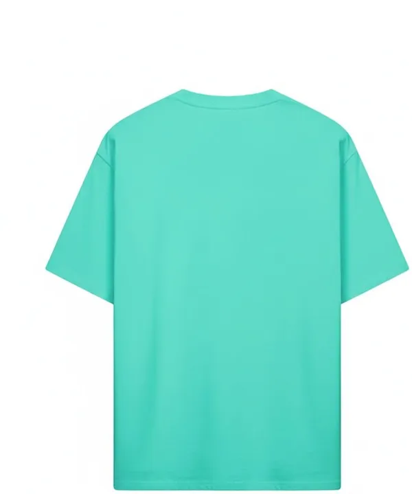 Light_Green_Pure_Cotton_Self_Design_Round_Neck_Tshirt_For_Men