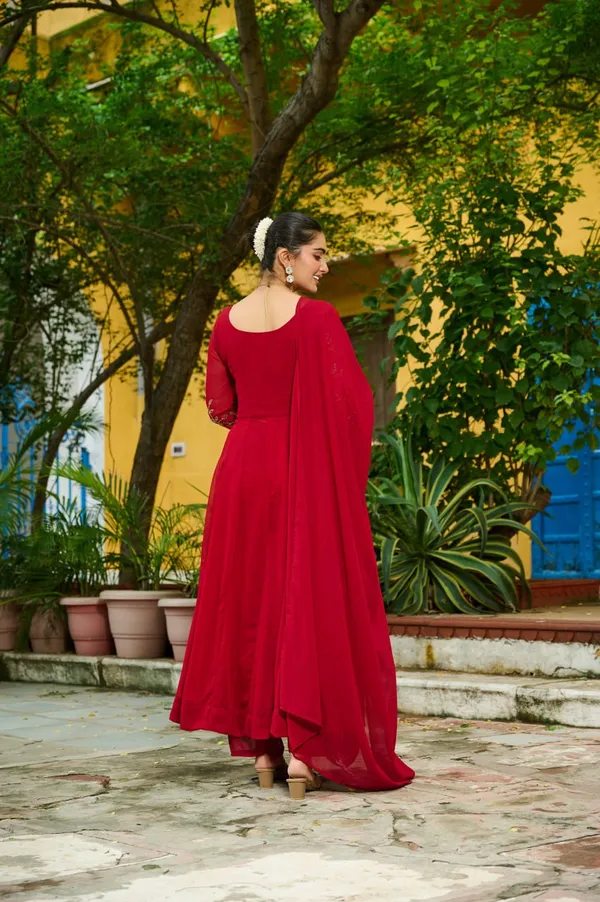 Red_Premium_Synthetic_Kurtis_Pant_For_Women
