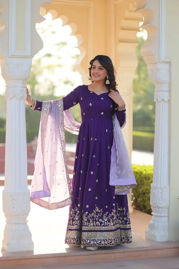 Purple_Premium_Synthetic_Gowns_For_Women