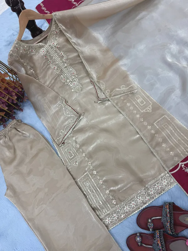 Beige_Premium_Jimmychoo_Dress_For_Women