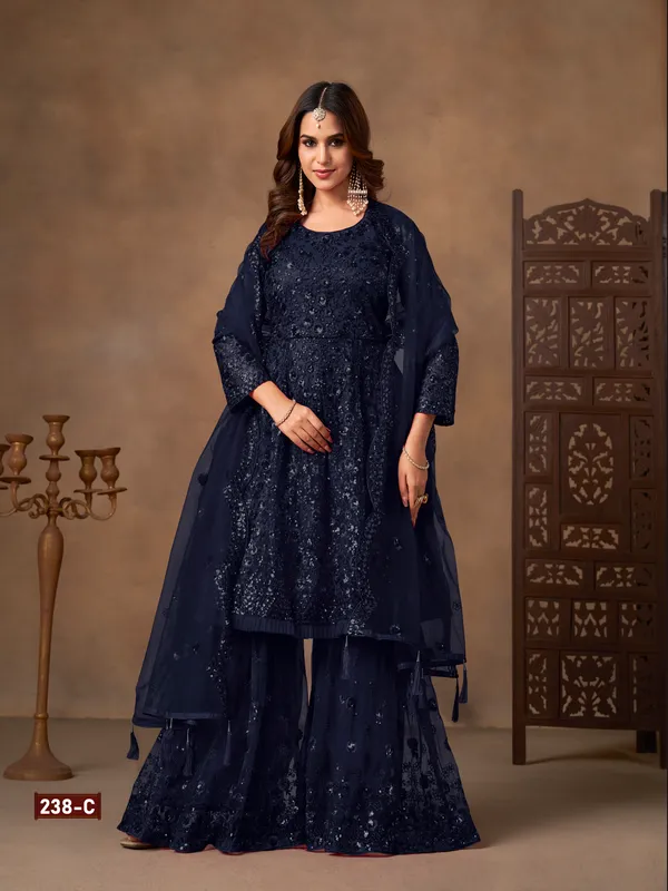 Blue_Gmysilk_Sharara_Suit_For_Women