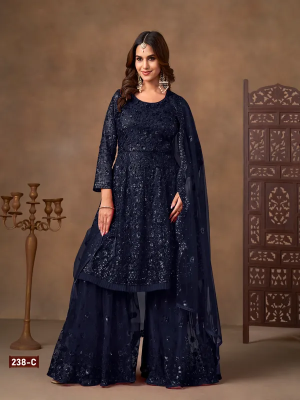 Blue_Gmysilk_Sharara_Suit_For_Women