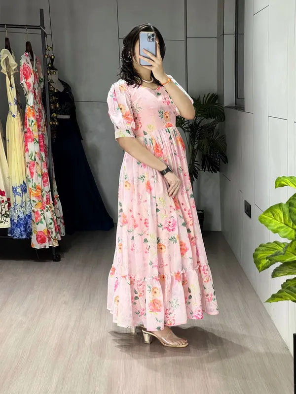 Light_Pink_Floral_Flairy_Kurti_One_Piece_For_Women
