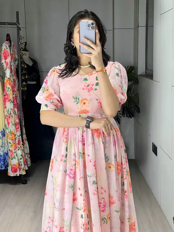 Light_Pink_Floral_Flairy_Kurti_One_Piece_For_Women