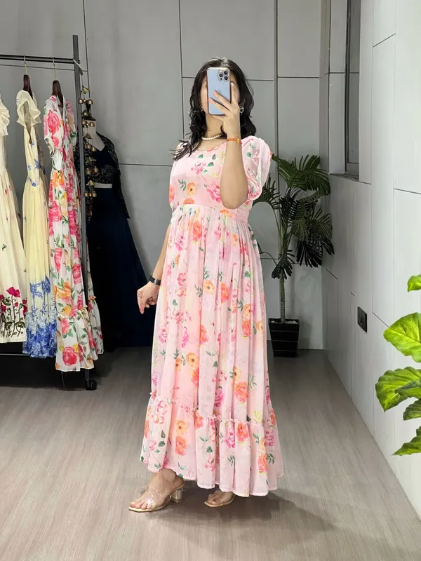 Light_Pink_Floral_Flairy_Kurti_One_Piece_For_Women