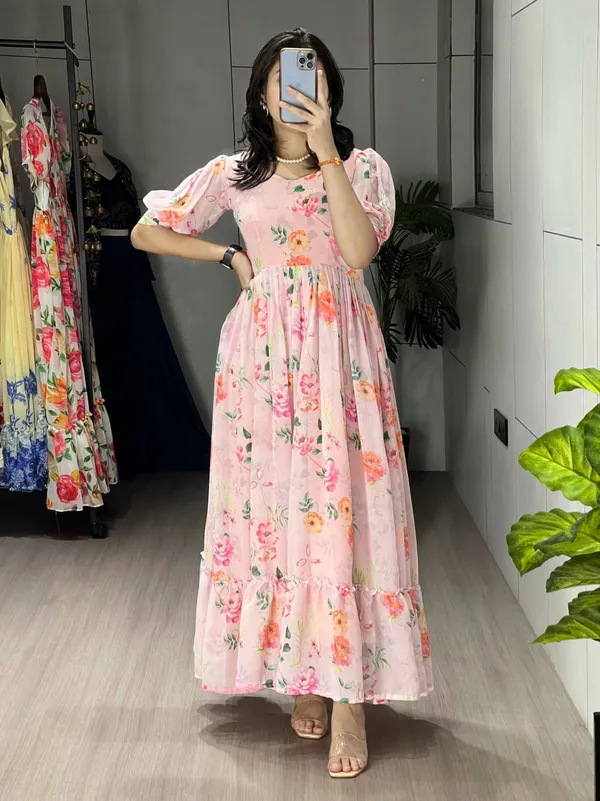 Light_Pink_Floral_Flairy_Kurti_One_Piece_For_Women