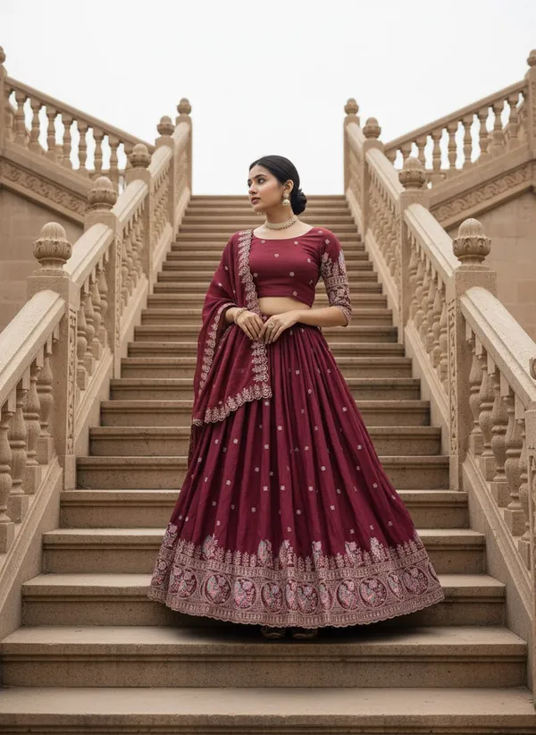 Maroon_Fully_Stitched_Premium_Lehenga_Set_For_Women