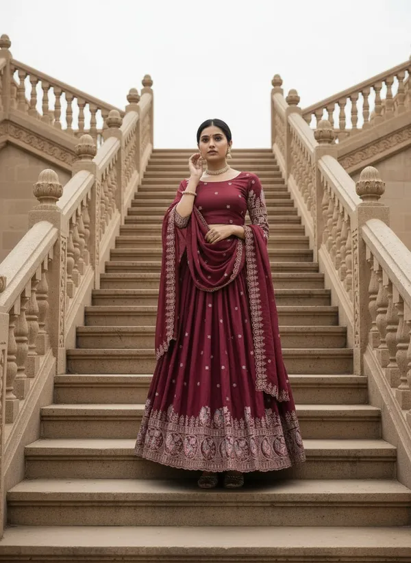 Maroon_Fully_Stitched_Premium_Lehenga_Set_For_Women