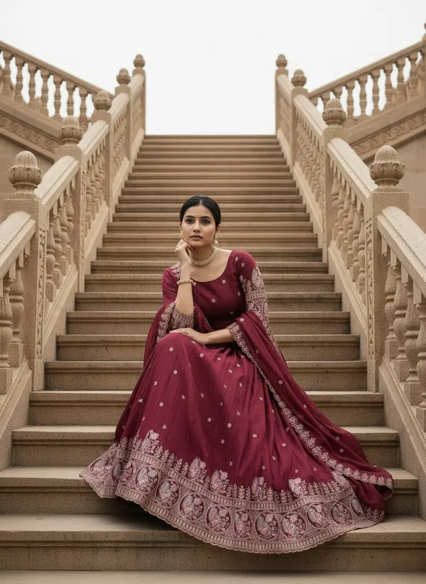 Maroon_Fully_Stitched_Premium_Lehenga_Set_For_Women