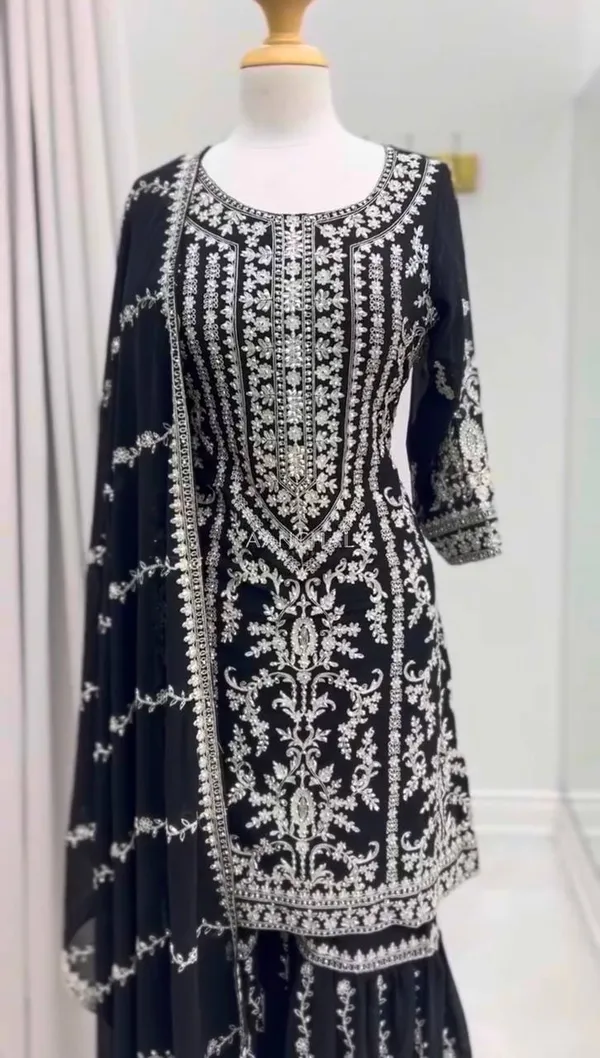Black_Premium_Synthetic_Sharara_Suit_For_Women