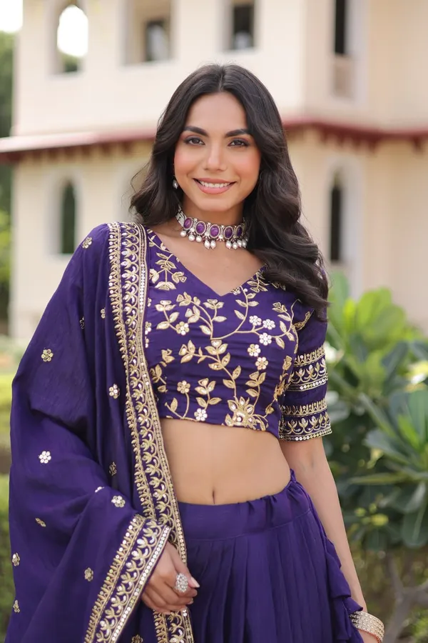 Purple_Fauxgeorgette_Lehenga_Choli_For_Women