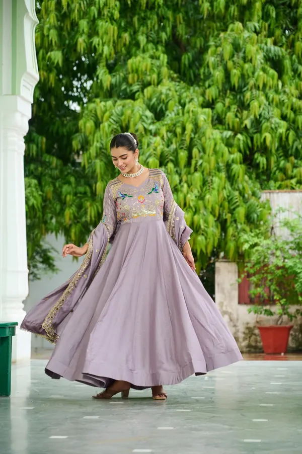 Light_Pueple_Vichitrasilk_Gowns_For_Women