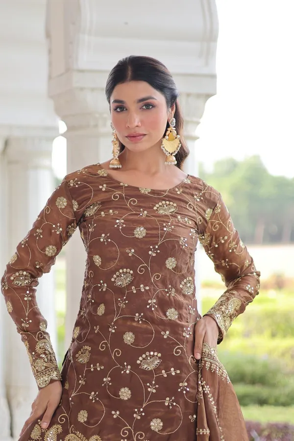 Coffee_Fendy_Sharara_Suit_For_Women