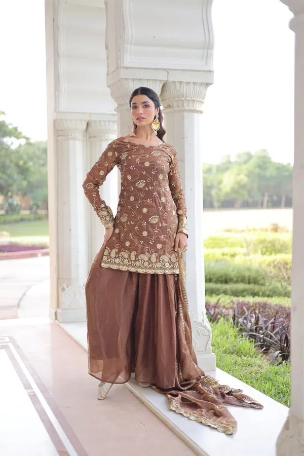 Coffee_Fendy_Sharara_Suit_For_Women