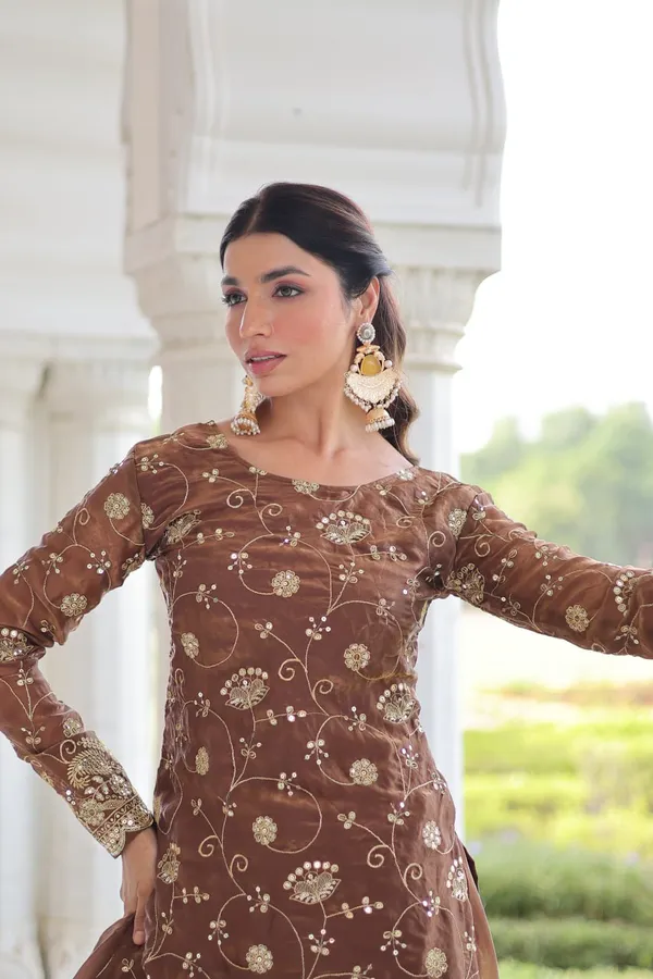 Coffee_Fendy_Sharara_Suit_For_Women