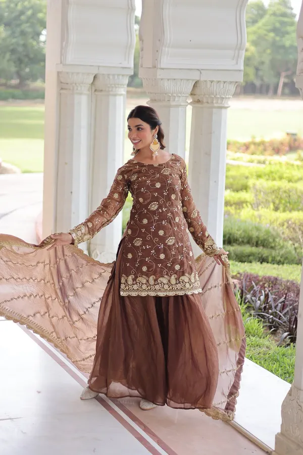 Coffee_Fendy_Sharara_Suit_For_Women