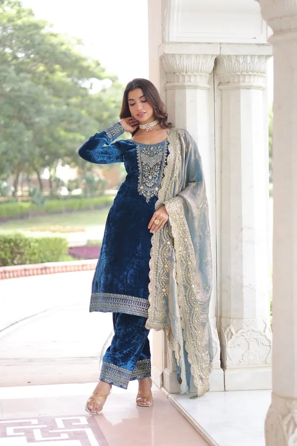 Morpich_Chinnonsilk_Kurti_Pant_For_Women